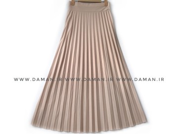 دامن پلیسه  كرم قد 90