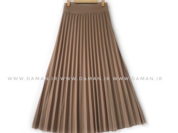 دامن پلیسه نسكافه اي  قد 90