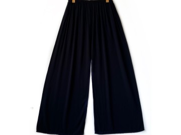 دامن شلواری نخي مشكي  کد (10)