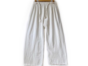 شلوار الياف طبيعي سفيد