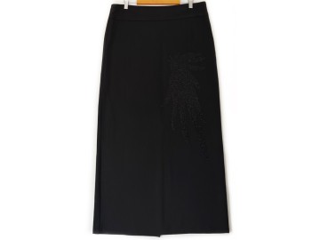 دامن خمره ای مشکی كد (9023) قد 90