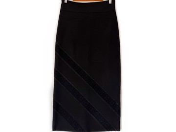 دامن خمره ای مشکی كد (9015) قد 90