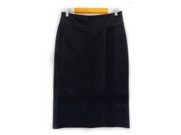 دامن خمره ای مشکی كد (7002) قد 70