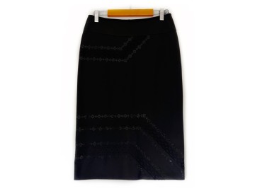 دامن خمره ای مشکی كد (7017) قد 70