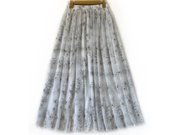 دامن حریر گلدار  قد 90 کد (1205)