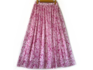 دامن حریر گلدار  قد 90 کد (1245)