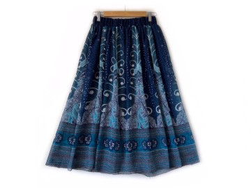 دامن حریر گلدار  قد 75  کد (1248)