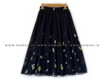 دامن حریر گلدار  قد 75  کد (1271)