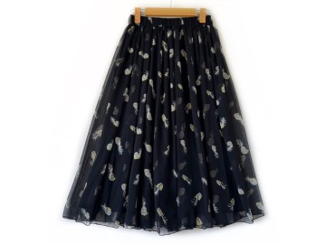 دامن حریر گلدار  قد 80  کد (1202)