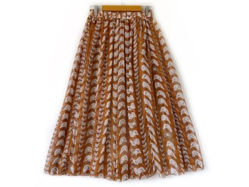 دامن حریر گلدار  قد 80  کد (1204)