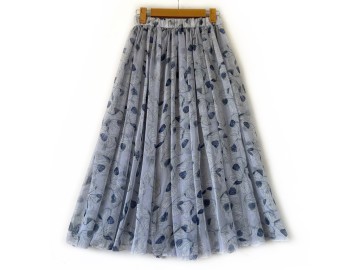 دامن حریر گلدار  قد 80  کد (1209)