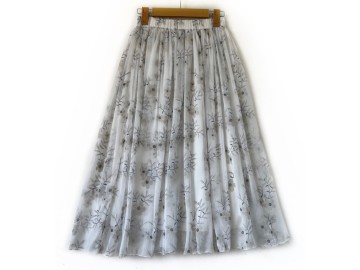 دامن حریر گلدار  قد 80  کد (1205)