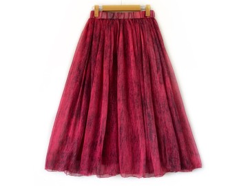 دامن حریر گلدار  قد 80  کد (1225)