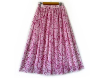 دامن حریر گلدار  قد 80  کد (1245)