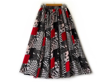 دامن حریر گلدار  قد 80  کد (1293)