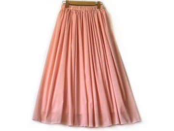 دامن حریر  گلبهی قد 90 کد (2)