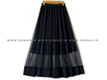 دامن تور  كد 66   مشكي قد  90