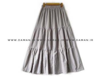 دامن لينن طوسي روشن قد 95  کد (3003)