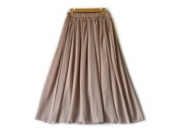 دامن حریر نسكافه اي قد 80  کد (72)