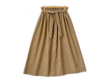 دامن جلو دکمه نسكافه اي  قد 80