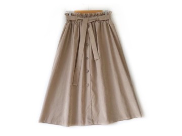 دامن جلو دکمه كرم   قد 80