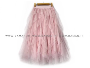 دامن تور صورتي   كد 77   قد 90
