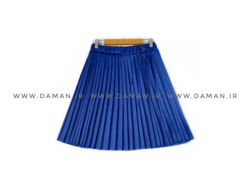 دامن پلیسه  ساتن كاربني  قد 50  كد (255)