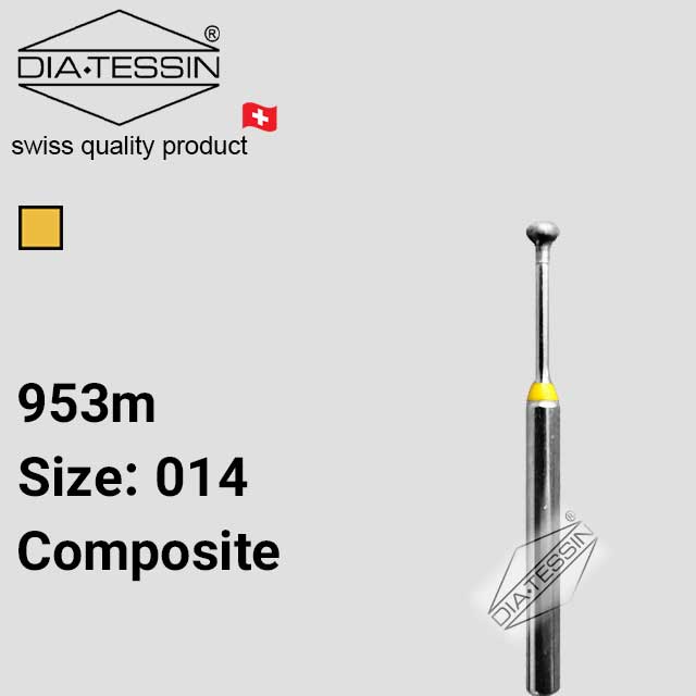 C 953m  فرز الماسه micro prep  زرد پرداخت (composite)-بسته ۵ عددی