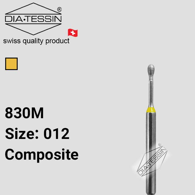 C 830m  فرز الماسه micro prep  زرد پرداخت (composite)-بسته ۵ عددی