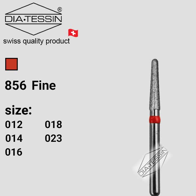 F 856  فرز الماسه تیپر روند اند قرمز پرداخت (fine) - بسته ۵ عددی