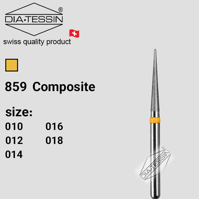 C 859  فرز الماسه نیدل بلند زرد پرداخت (composite) - بسته ۵ عددی