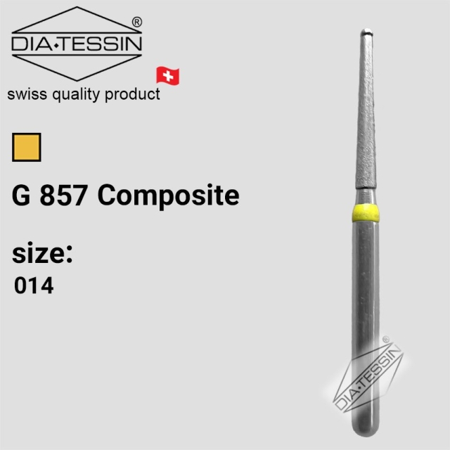 C 857  فرز الماسه تیپر غیر برنده  زرد پرداخت (composite) - بسته ۵ عددی