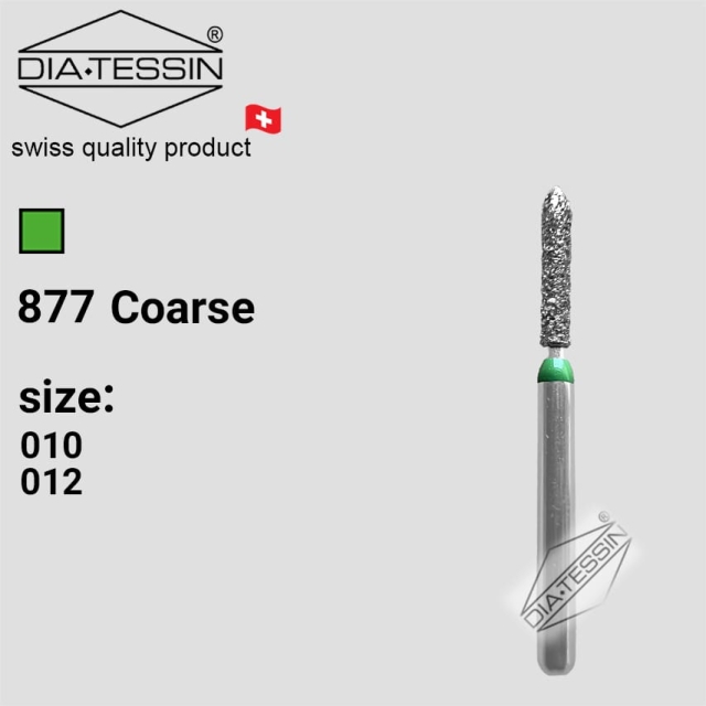 G 877  فرز الماسه چمفر کوتاه سبز تراش ( coarse) - بسته ۵ عددی