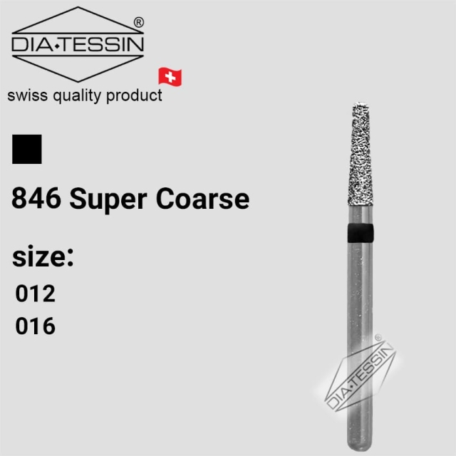 SG 846  فرز الماسه تیپر متوسط مشکی تراش (super coarse) - بسته ۵ عددی