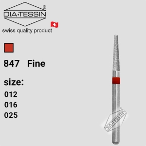 F 847  فرز الماسه تیپر L قرمز پرداخت (fine) - بسته ۵ عددی