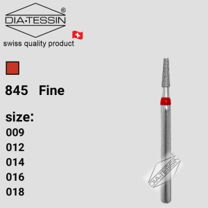 F 845  فرز الماسه تیپر کوتاه  قرمز پرداخت (fine)
