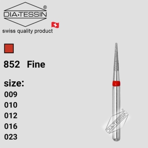 F 852  فرز الماسه نیدل کوتاه قرمز پرداخت (fine)