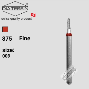 F 875   فرز الماسه چمفر کوتاه قرمز پرداخت (fine)