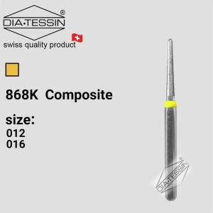 C 868K  فرز الماسه  کوتاه زرد پرداخت (composite)