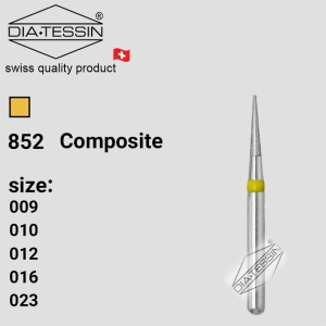 C 852  فرز الماسه نیدل کوتاه زرد پرداخت (composite)