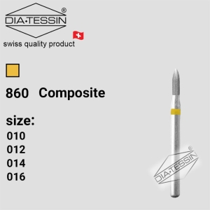 C 860  فرز الماسه بول  کوتاه  زرد پرداخت (composite) - بسته ۵ عددی