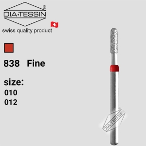 F 838  فرز الماسه فیشور کوتاه روند اند قرمز پرداخت (fine)