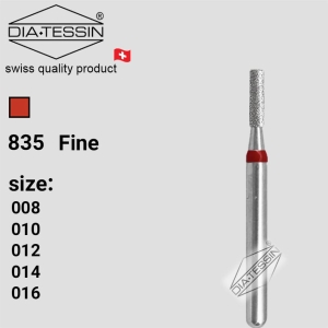 F 835  فرز الماسه فیشور کوتاه قرمز پرداخت (fine)