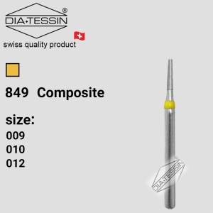 C 849  فرز الماسه تیپر روند اند کوتاه زرد پرداخت (composite)