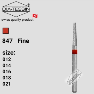 F 847  فرز الماسه تیپر بلند  قرمز پرداخت (fine)