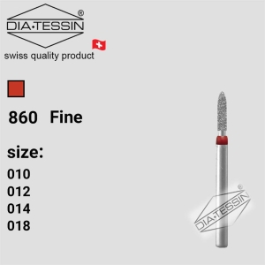 F 860  فرز الماسه بول کوتاه  قرمز پرداخت (fine)