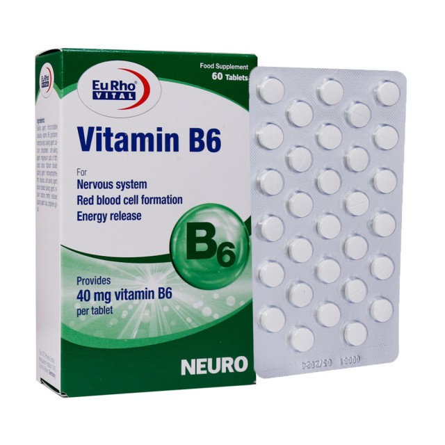 قرص ویتامین B6 یوروویتال 60 عدد