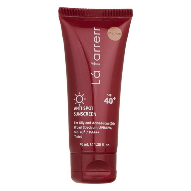 کرم ضدآفتاب و ضد لک رنگی لافارر SPF 40 پوست چرب 40 میلی لیتر