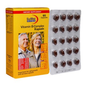 کپسول ویتامین ب کمپلکس یوروویتال 60 عدد