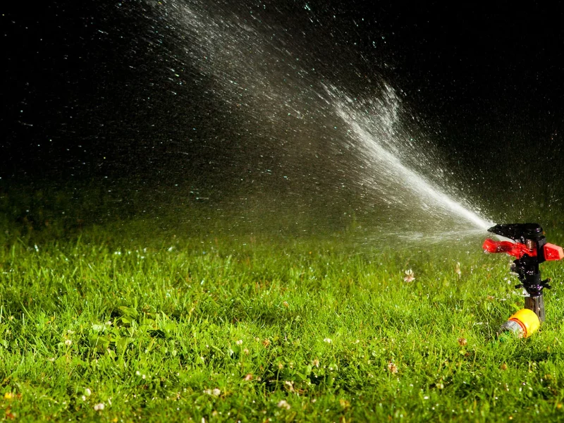 راهنمای کامل آبیاری شبانه در تابستان همراه با مزایا و معایب